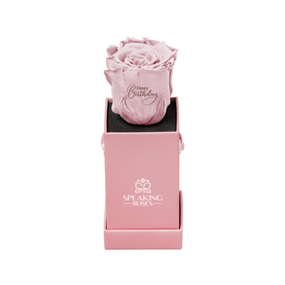 Sovelle XXS  – Happy Birthday - Personalized Rose - 100% Real (Preserved-Eternal)