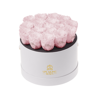 Magnaro Bloom - Happy Birthday -17 Personalized Roses - 100% Real (Preserved-Eternal)