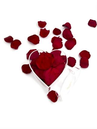 Heart Acrylic Box  (100 Preserved Petals)