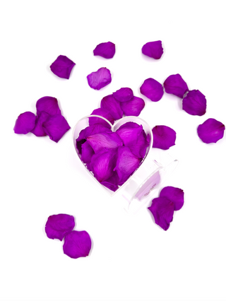 Heart Acrylic Box  (100 Preserved Petals)
