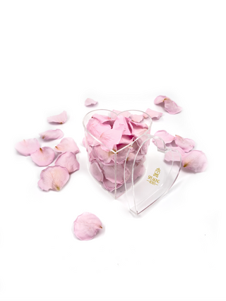 Heart Acrylic Box  (100 Preserved Petals)