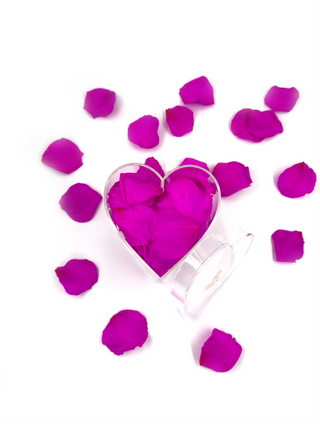 Heart Acrylic Box  (100 Preserved Petals)