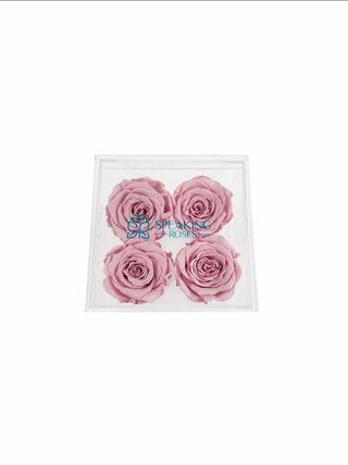 Square Acrylic Box  (4 Stems Heads)