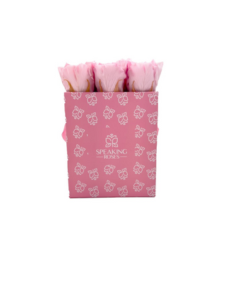Square Paper Box (9 Preserved Rose Heads)