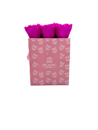 Square Paper Box (9 Preserved Rose Heads)