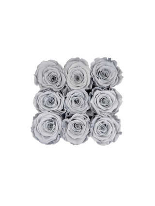 Square Paper Box (9 Preserved Rose Heads)