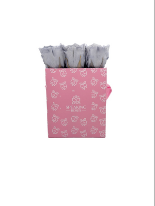 Square Paper Box (9 Preserved Rose Heads)