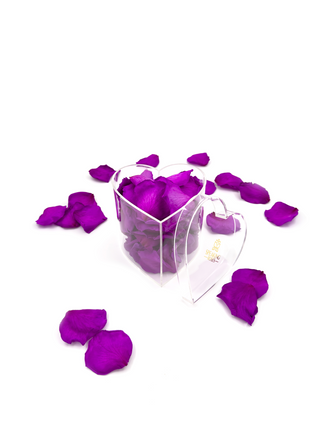 Heart Acrylic Box  (100 Preserved Petals)