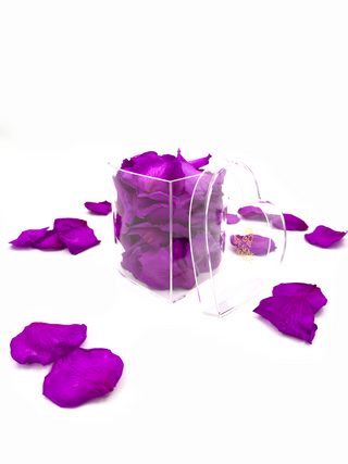 Heart Acrylic Box  (100 Preserved Petals)
