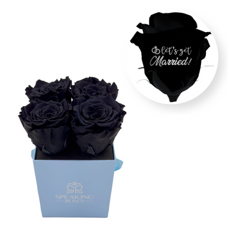 Let´s get married! - Square Paper Box  (4 Preserved Head)