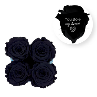 You stole my heart - Square Paper Box  (4 Preserved Head)