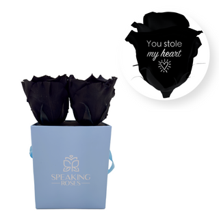 You stole my heart - Square Paper Box  (4 Preserved Head)