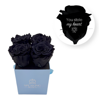 You stole my heart - Square Paper Box  (4 Preserved Head)