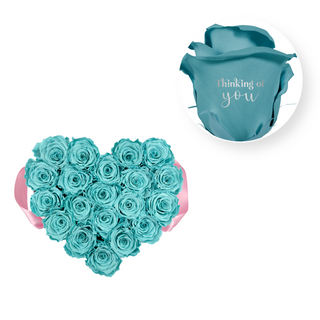 Thinking of you - Heart Paper Box  (20 Preserved Heads)