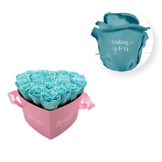 Thinking of you - Heart Paper Box  (20 Preserved Heads)