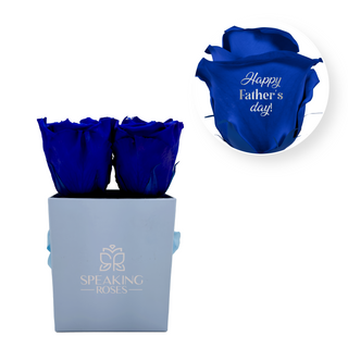 Happy Father's Day! - Square paper box (4 Preserved Heads)