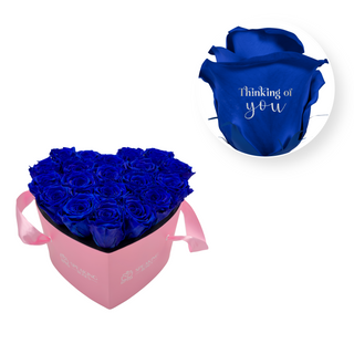 Thinking of you - Heart Paper Box  (20 Preserved Heads)