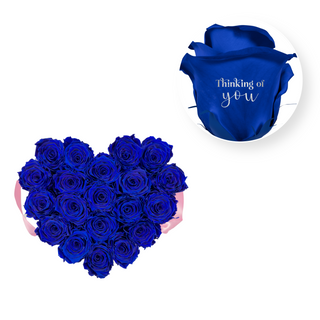 Thinking of you - Heart Paper Box  (20 Preserved Heads)