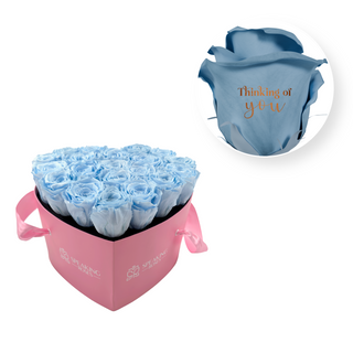 Thinking of you - Heart Paper Box  (20 Preserved Heads)