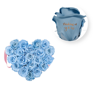 Thinking of you - Heart Paper Box  (20 Preserved Heads)