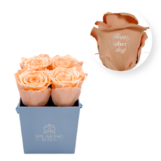 Happy Father's Day! - Square paper box (4 Preserved Heads)