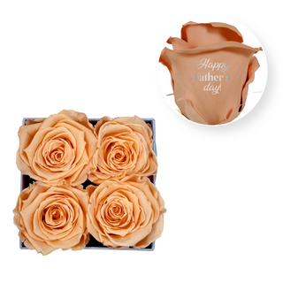 Happy Father's Day! - Square paper box (4 Preserved Heads)