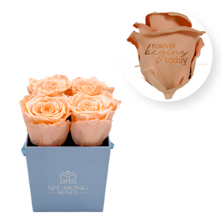Forever begins today - Square Paper Box  (4 Preserved Head)