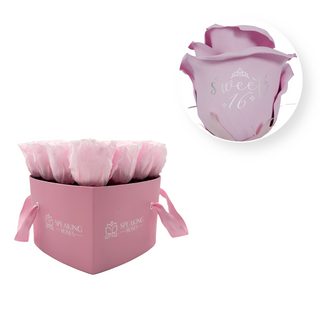 Sweet 16 - Heart Paper Box (15 Preserved Heads)