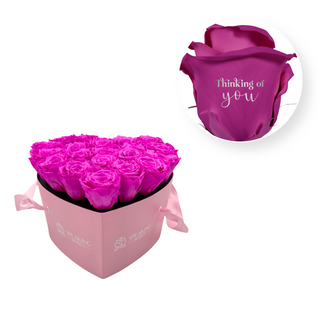 Thinking of you - Heart Paper Box  (20 Preserved Heads)
