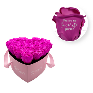 My favorite person - Heart Paper Box  (15 Preserved Heads)