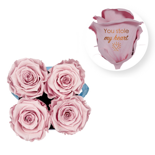 You stole my heart - Square Paper Box  (4 Preserved Head)