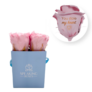 You stole my heart - Square Paper Box  (4 Preserved Head)