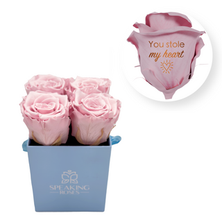 You stole my heart - Square Paper Box  (4 Preserved Head)
