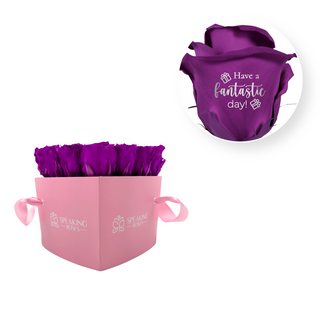 Have a fantastic day! - Heart Paper Box  (20 Preserved Heads)