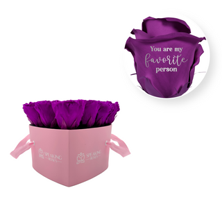 My favorite person - Heart Paper Box  (15 Preserved Heads)