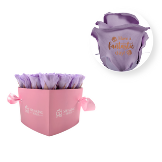 Have a fantastic day! - Heart Paper Box  (20 Preserved Heads)