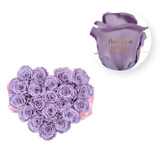 Thinking of you - Heart Paper Box  (20 Preserved Heads)
