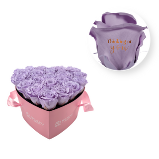 Thinking of you - Heart Paper Box  (20 Preserved Heads)