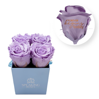 Forever begins today - Square Paper Box  (4 Preserved Head)