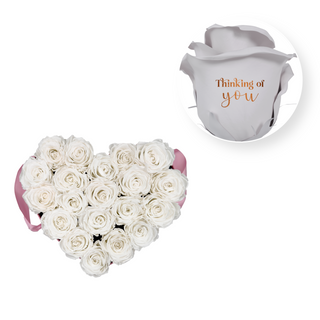 Thinking of you - Heart Paper Box  (20 Preserved Heads)