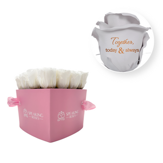 Together, today & always - Heart Paper Box  (20 Preserved Heads)