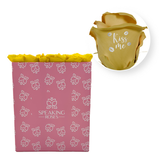 Kiss Me - Square Paper Box (9 Preserved Rose Heads)