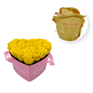 Thinking of you - Heart Paper Box  (20 Preserved Heads)