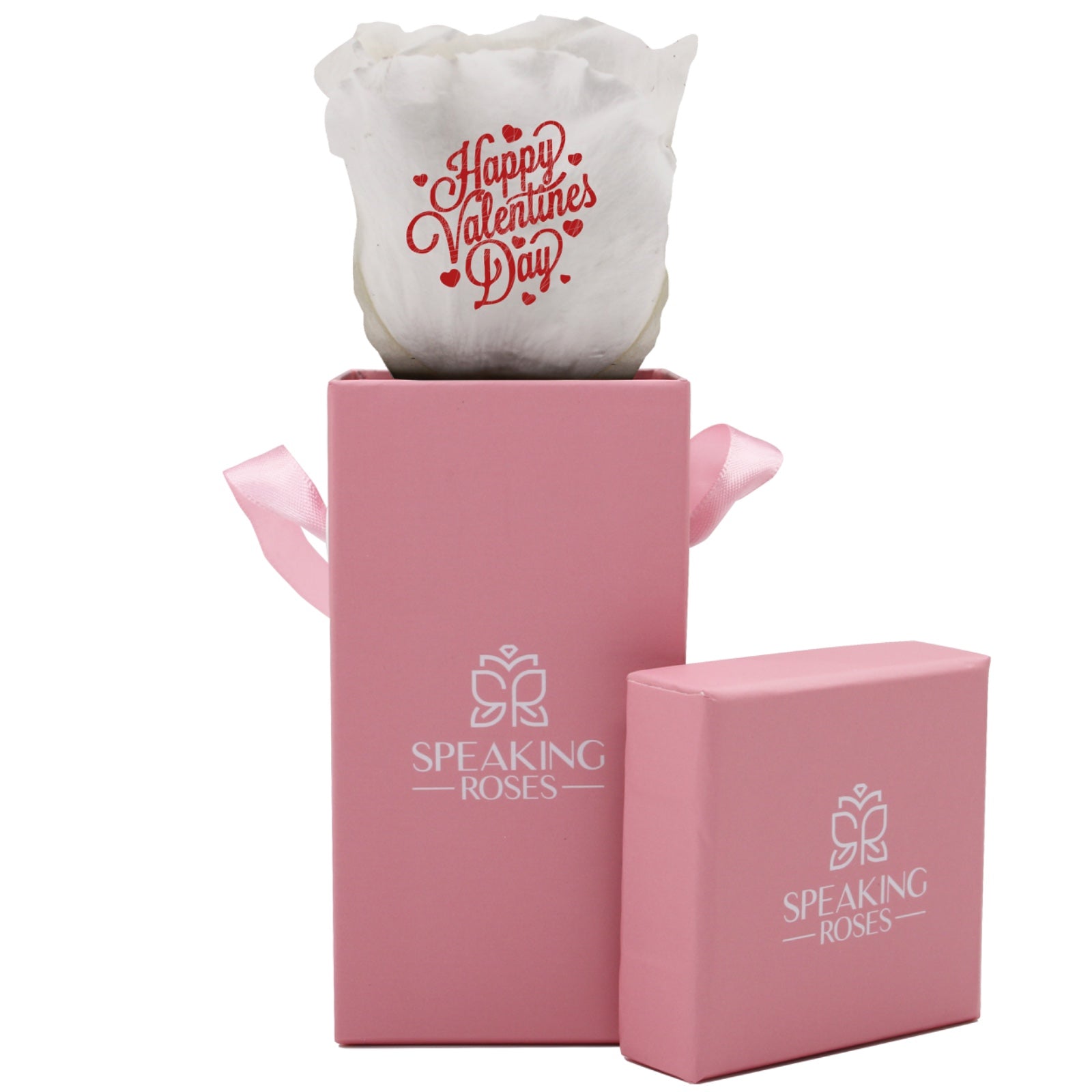 Valentine's day - Happy Valentines Day - Square Paper Box (1 Head Pull and Bloom)