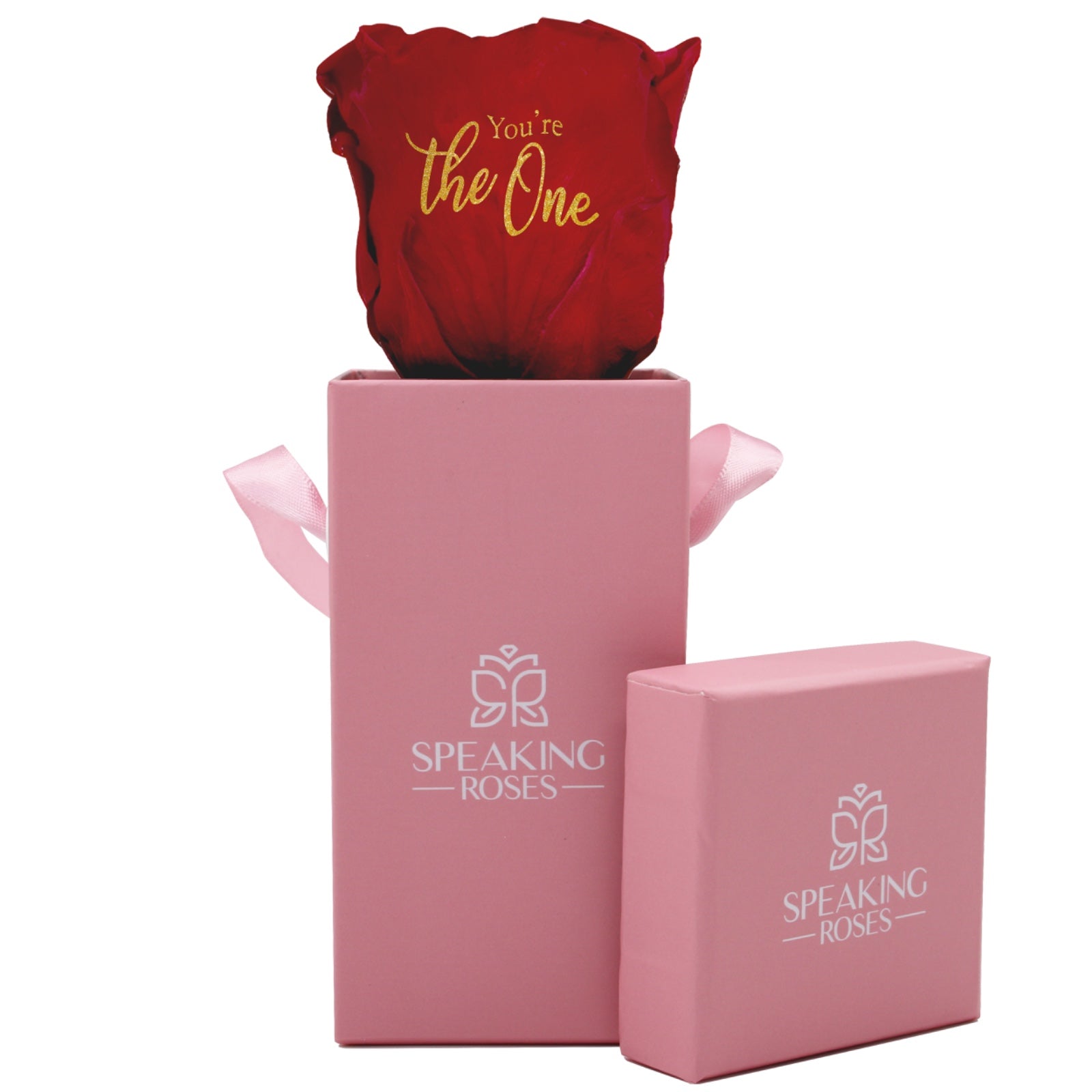 Valentine's day - You are the One - Square Paper Box (1 Head Pull and Bloom)