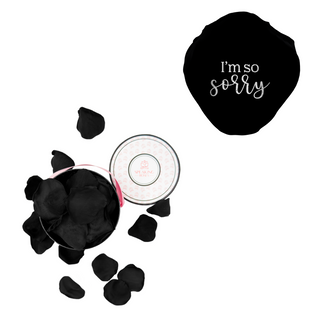 I´m so sorry - Spec Pink Paper Box (100 Preserved Petals)
