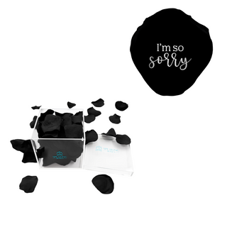 I’m so sorry - Acrylic Square Box (150 Preserved Petals)