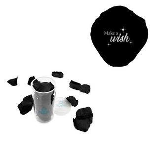 Make a wish - Acrylic Round Box (25 Preserved Petals)