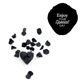 Enjoy your special day! - Heart Acrylic Box  (100 Preserved Petals)