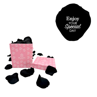 Enjoy your special day! - Square Paper Box (100 Preserved Petals)